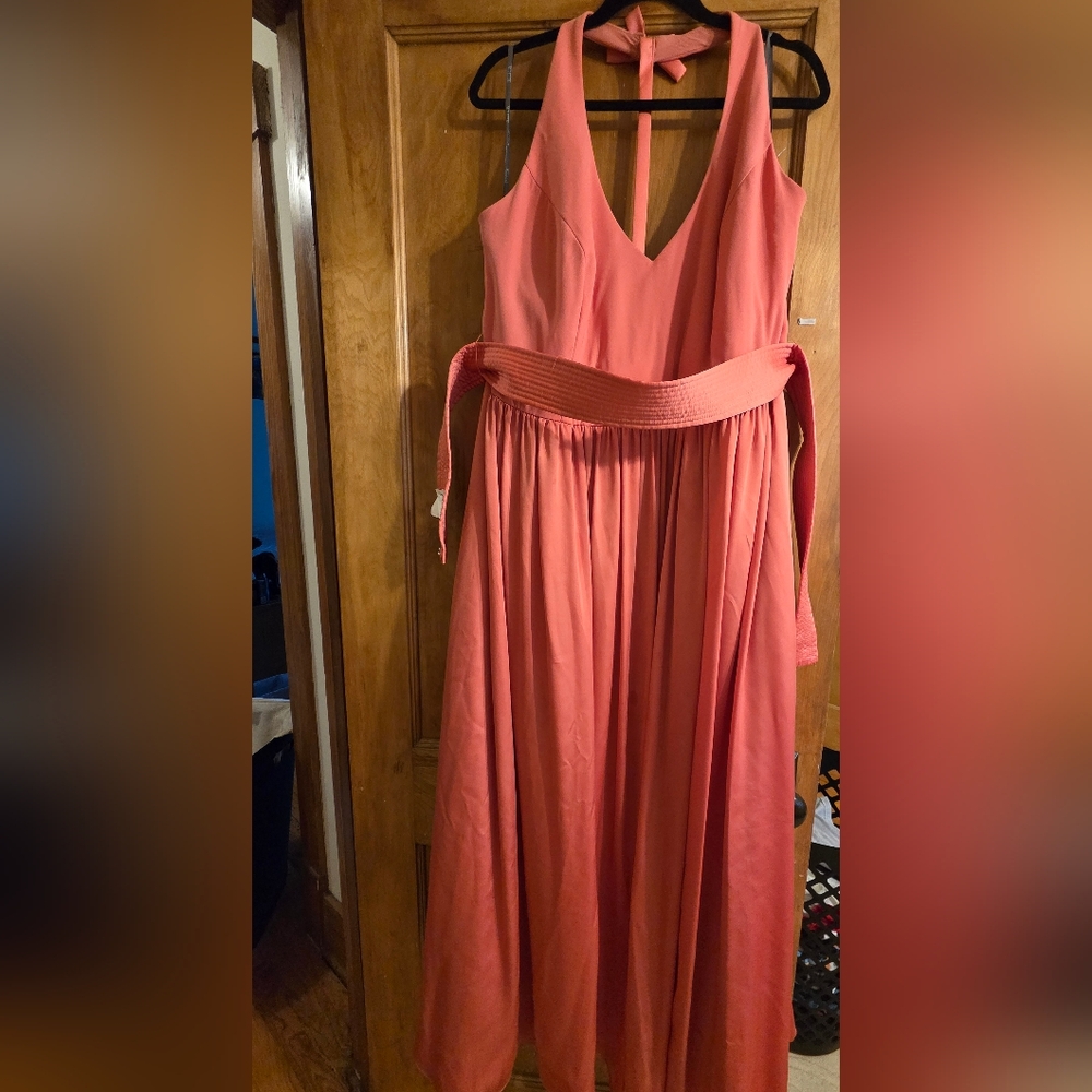 Vera Wang Elegant Coral Dress